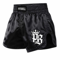 Pitbull Muay Thai Shorts S Pitbull Basics Muay Thai Shorts Black