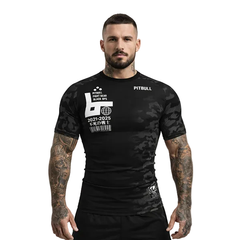 Pitbull Short Sleeve Rashguards Pitbull Black Ops Short Sleeve Rashguard