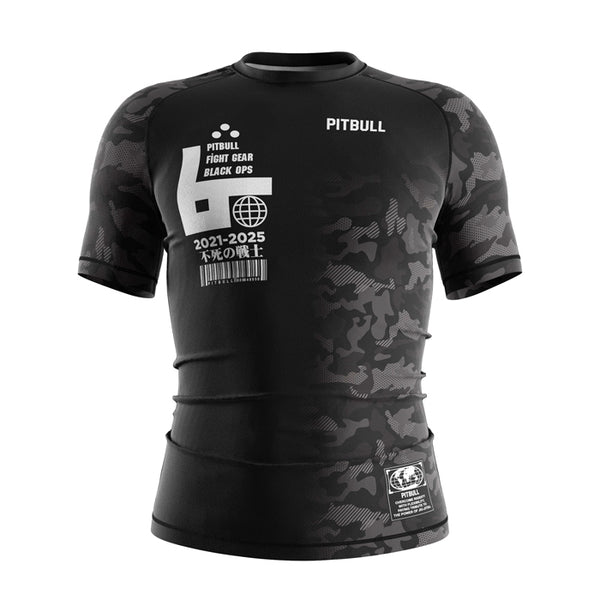 Pitbull Short Sleeve Rashguards Pitbull Black Ops Short Sleeve Rashguard