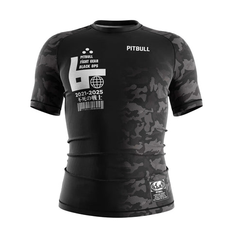Pitbull Short Sleeve Rashguards Pitbull Black Ops Short Sleeve Rashguard