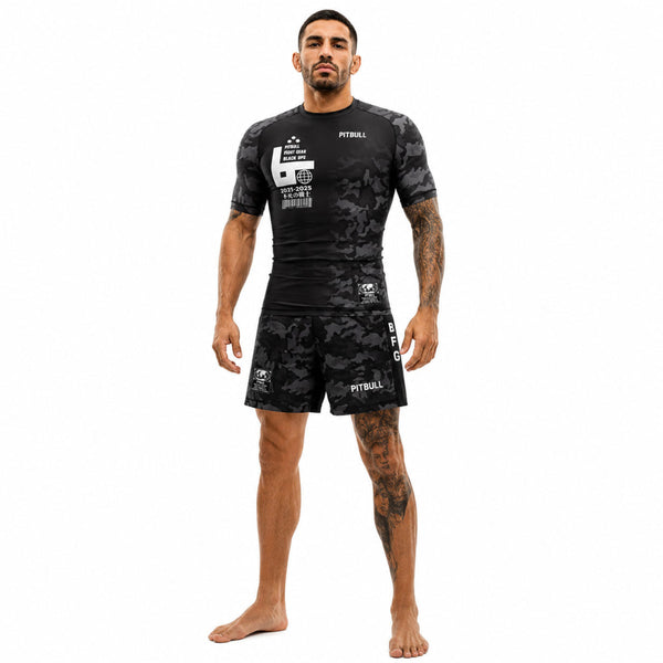 Pitbull Short Sleeve Rashguards Pitbull Black Ops Short Sleeve Rashguard