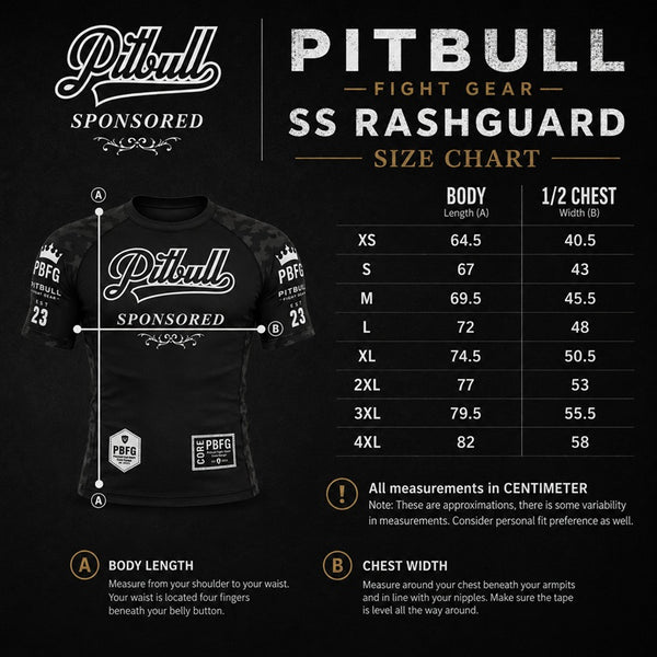 Pitbull Short Sleeve Rashguards Pitbull Sponsored Short Sleeve Rashguard