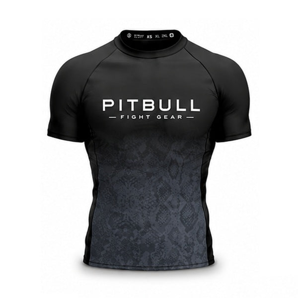 Pitbull Shortsleeve Rash Guard Black / XS Pitbull Core Ranked Rashguard