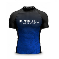 Pitbull Shortsleeve Rash Guard Blue / XS Pitbull Core Ranked Rashguard