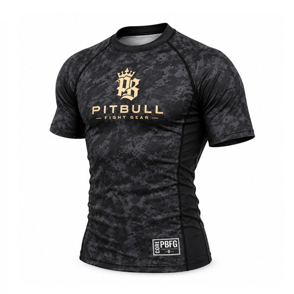 Pitbull Shortsleeve Rash Guard Pitbull PBFG Short Sleeve Rashguard Black