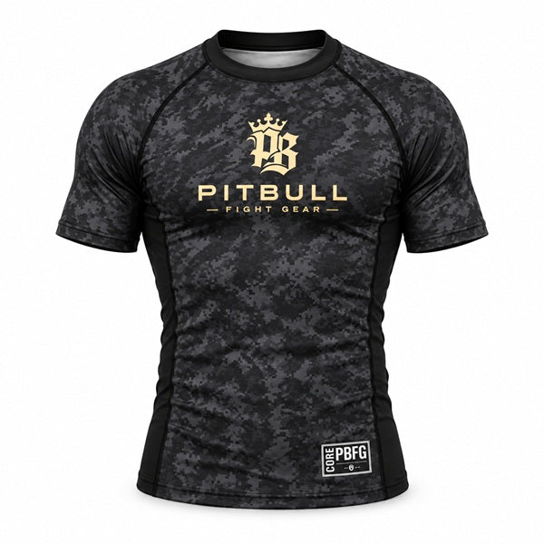 Pitbull Shortsleeve Rash Guard Pitbull PBFG Short Sleeve Rashguard Black
