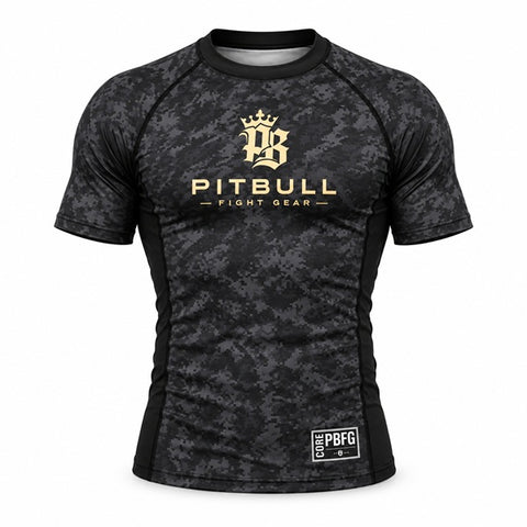 Pitbull Shortsleeve Rash Guard Pitbull PBFG Short Sleeve Rashguard Black