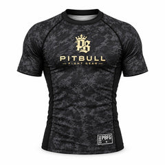 Pitbull Shortsleeve Rash Guard Pitbull PBFG Short Sleeve Rashguard Black
