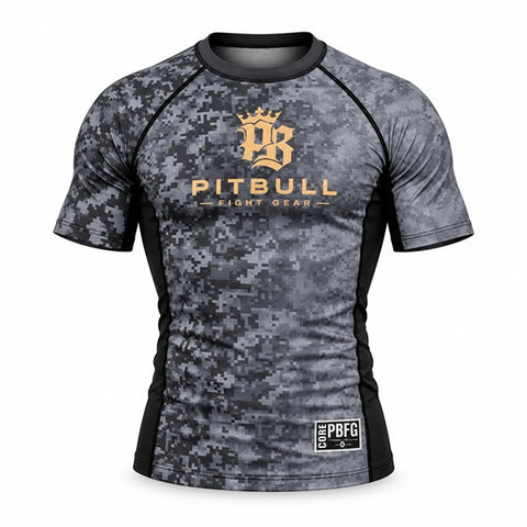 Pitbull Shortsleeve Rash Guard Pitbull PBFG Short Sleeve Rashguard Black