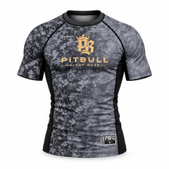 Pitbull Shortsleeve Rash Guard Pitbull PBFG Short Sleeve Rashguard Grey