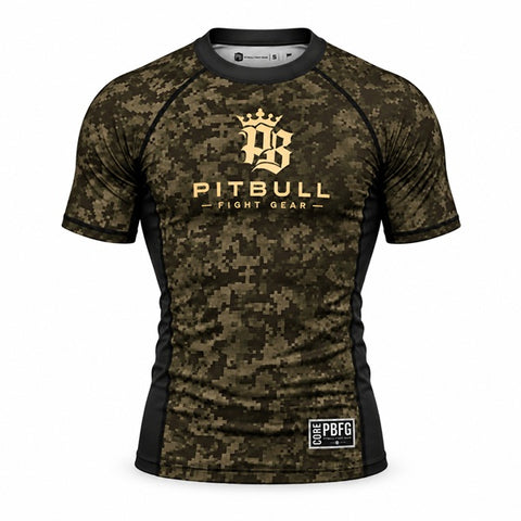 Pitbull Shortsleeve Rash Guard Pitbull PBFG Short Sleeve Rashguard Black