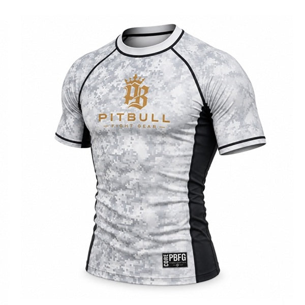 Pitbull PBFG Short Sleeve Rashguard White