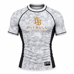 Pitbull Shortsleeve Rash Guard Pitbull PBFG Short Sleeve Rashguard White