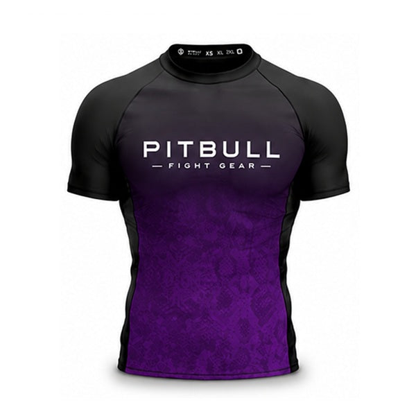 Pitbull Shortsleeve Rash Guard Purple / XS Pitbull Core Ranked Rashguard