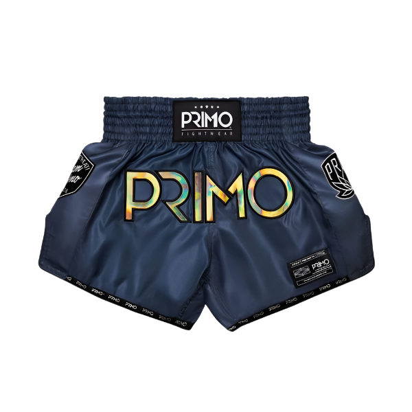 Primo Muay Thai Shorts Hologram Series Valor Grey