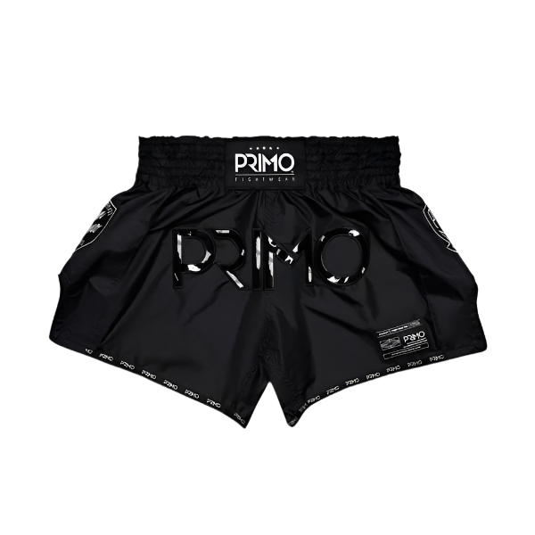 Primo Muay Thai Shorts Super Nylon Black Panther II