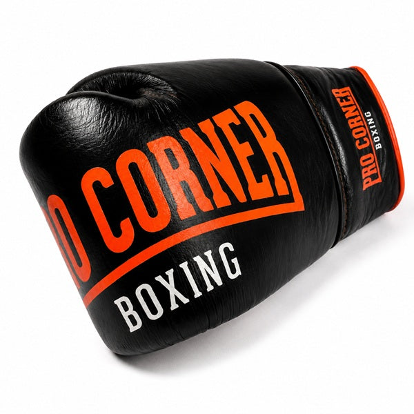 Pro Corner Boxing Gloves Lace Up Pro Corner Boxing Premium Leather Lace Up Gloves