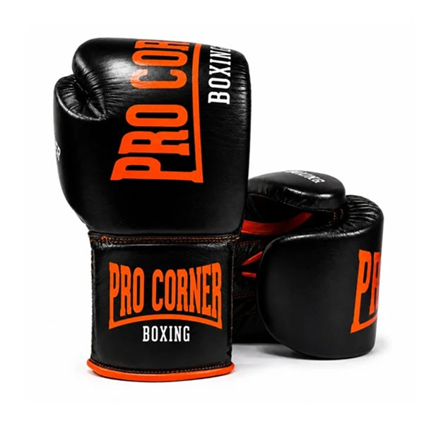 Pro Corner Boxing Gloves Lace Up Pro Corner Boxing Premium Leather Lace Up Gloves