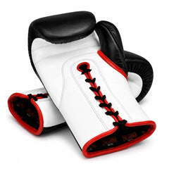 Pro Corner Boxing Gloves Lace Up Pro Corner Premium Leather Lace Up Boxing Gloves