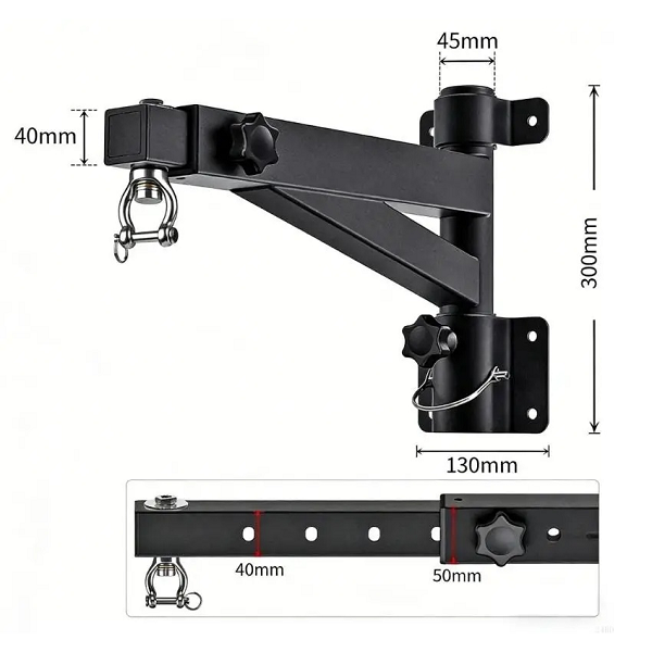 Pro Corner Brackets & Accessories Pro Corner Fold Away Telescopic Punch Bag Bracket
