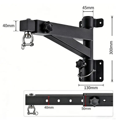 Pro Corner Brackets & Accessories Pro Corner Fold Away Telescopic Punch Bag Bracket