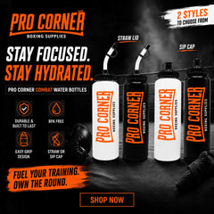 Pro Corner Corner Supplies Pro Corner Boxing Pro Water Bottle With Straw