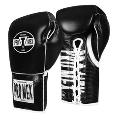 Pro Mex Boxing Gloves Lace Up Black / 16oz Pro Mex Professional Edge Lace Training/Sparring Boxing Gloves
