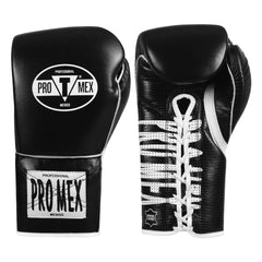 Pro Mex Boxing Gloves Lace Up Black / 16oz Pro Mex Professional Edge Lace Training/Sparring Boxing Gloves