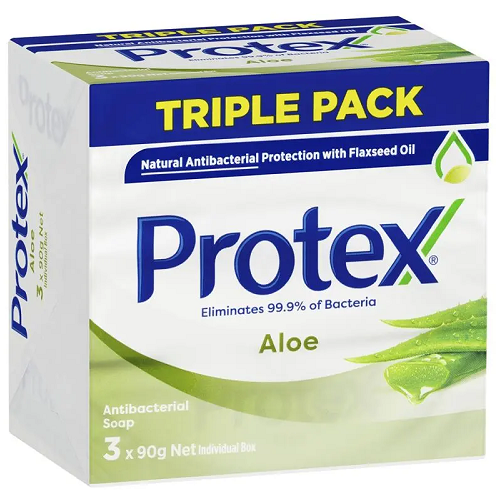 Protex Antibacterial Aloe Bar Soap 90g x 3 Pack
