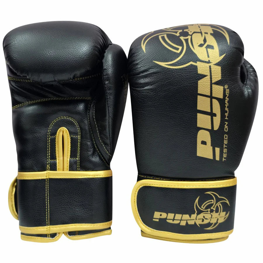 Punch Boxing Gloves 12oz / Black/Gold Punch Urban Haymaker Boxing Gloves - 16oz