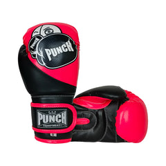 Punch Boxing Gloves Kids Pink Punch Kids Junior Youth Tough Guy Boxing Gloves - 8oz