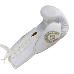 Punch Boxing Gloves Lace Up Punch Mexican Lucky 13 Boxing Gloves Lace Up White