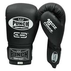 Punch Boxing Gloves Punch Trophy Getters Boxing Gloves Mil Spec - Matt Black