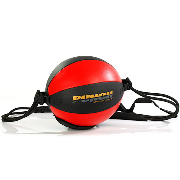 Punch Floor to Ceiling Balls Red/Black Punch 10” Urban Leather Floor to Ceiling Boxing Ball