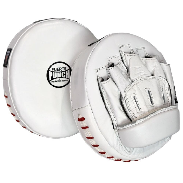 Punch Fuerte Ultra White Air Boxing Focus Pads