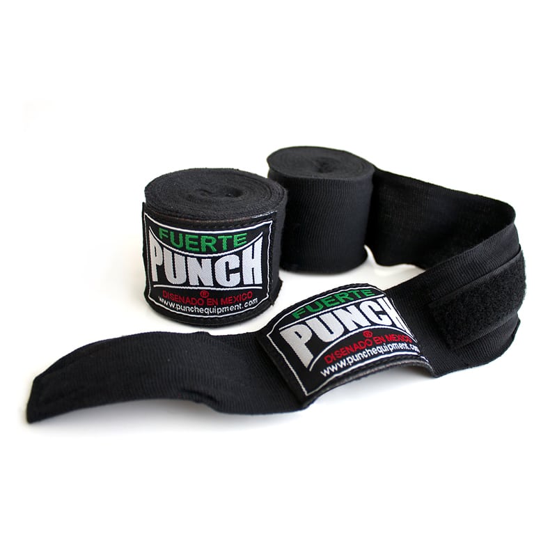 Punch Punch Mexican Boxing Hand Wraps 5m - Black