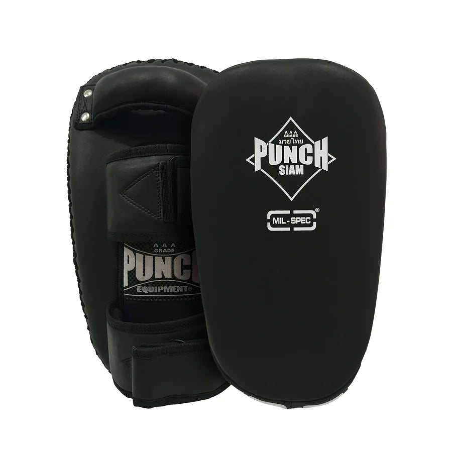 Punch Thai Pads Punch Thai Pads - Mil Spec - Curved - Black