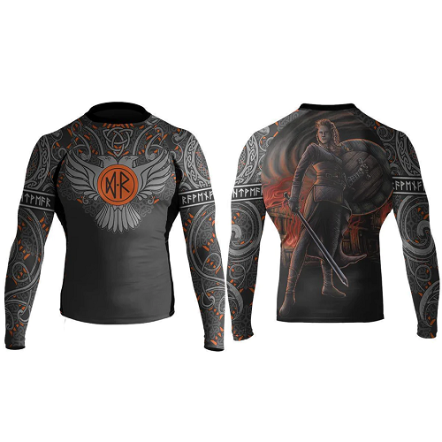 Raven Longsleeve Rash Guard Raven Nordic Lagertha Rashguard