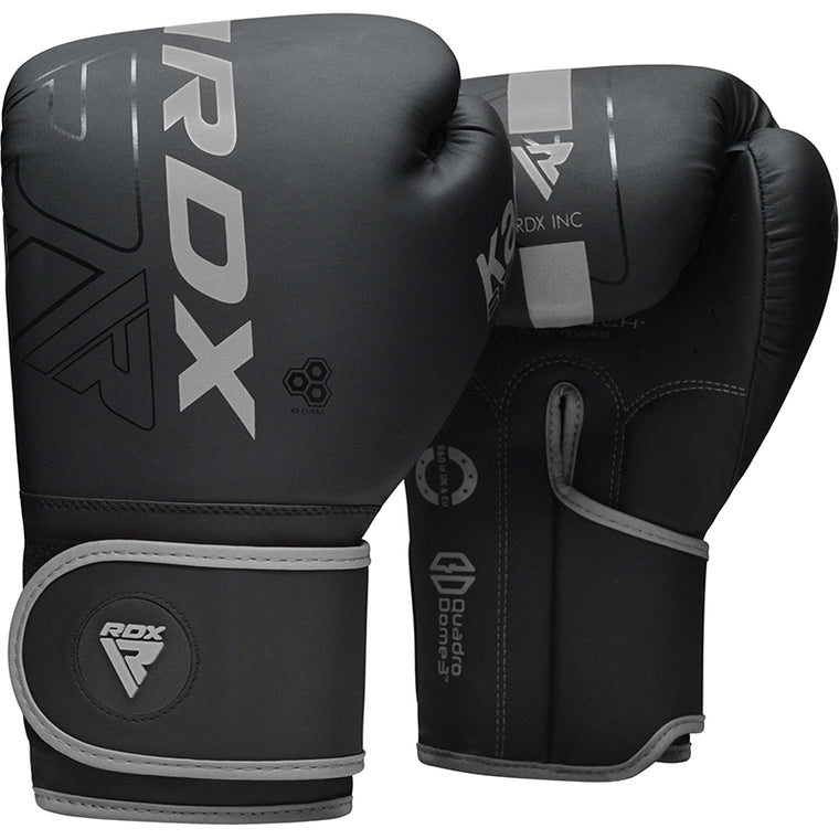 RDX F6 Kara Boxing Gloves 8oz - Black/Silver