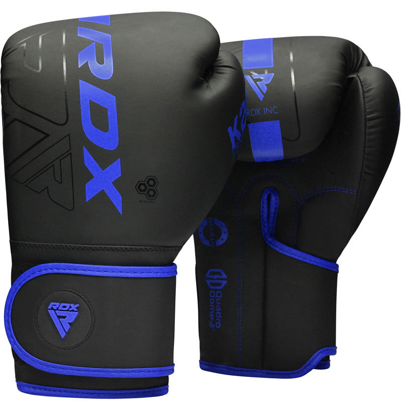 RDX Boxing Gloves RDX F6 Kara Boxing Training Gloves Black/Blue