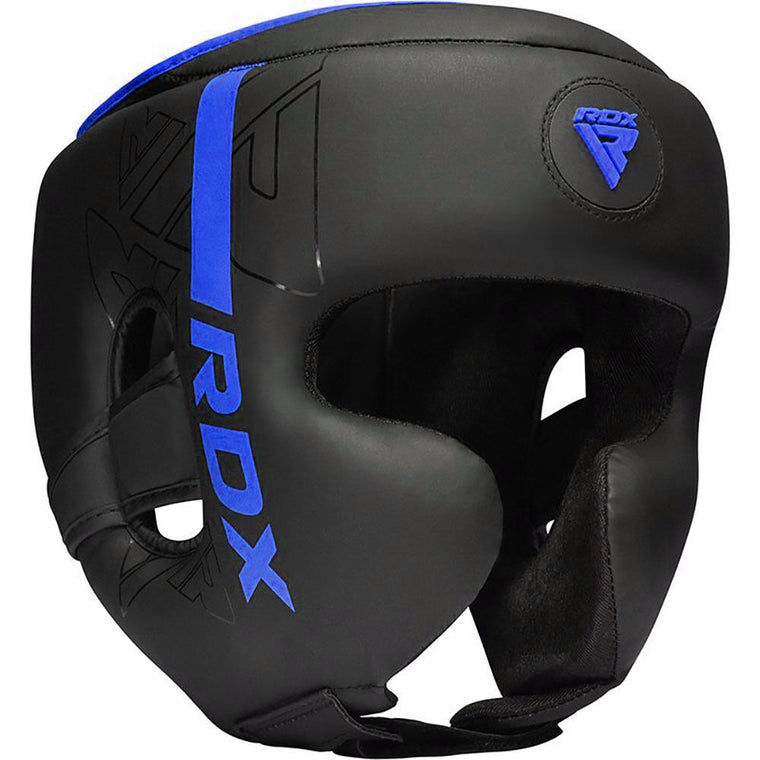 RDX F6 Kara Boxing Head Gear Black/Blue