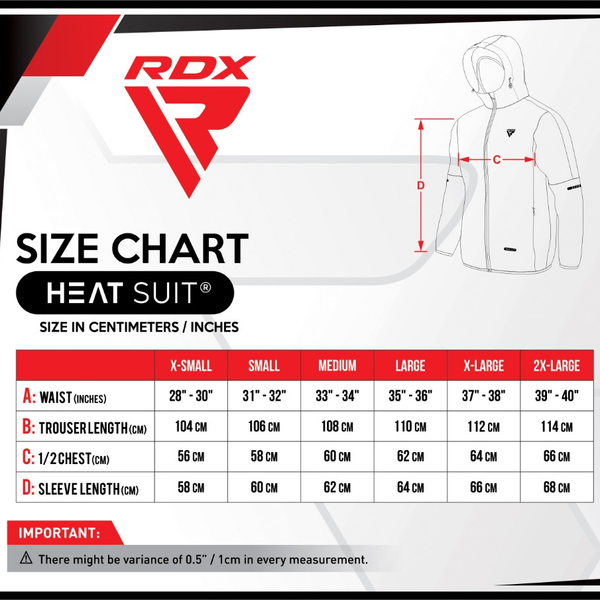 RDX Weight Management RDX Sauna Suit - Black/Red