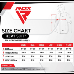 RDX Weight Management RDX Sauna Suit - Black/Red