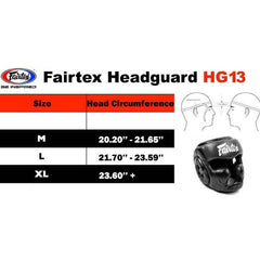 Fairtex HG13 Black Diagonal Vision Headguard