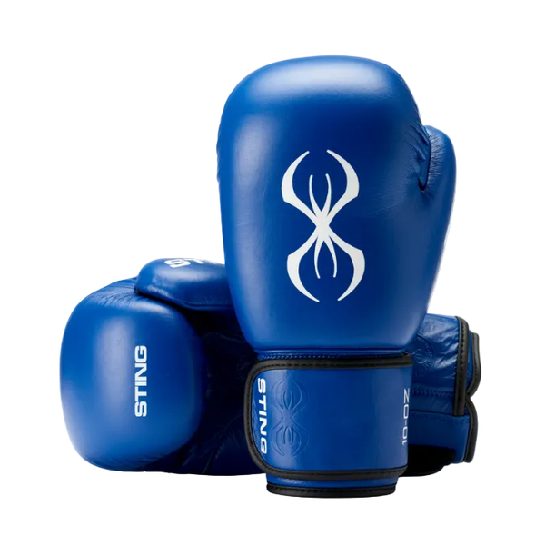 STING Boxing Gloves AIBA Sting World Boxing Competition Approved Boxing Gloves Blue