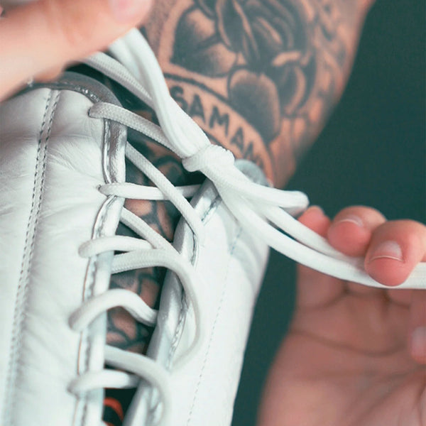 STING Boxing Gloves Lace Up Sting Viper X Lace Up Sparring Gloves - White/Silver