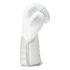 STING Boxing Gloves Lace Up Sting Viper X Lace Up Sparring Gloves - White/Silver