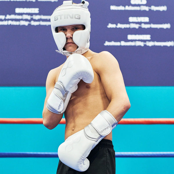 STING Boxing Gloves Sting Viper X Sparring Gloves - White/Silver