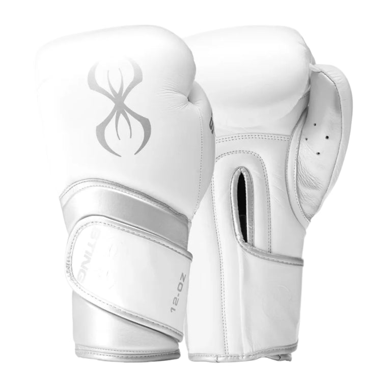 Sting Viper X Sparring Gloves - White/Silver