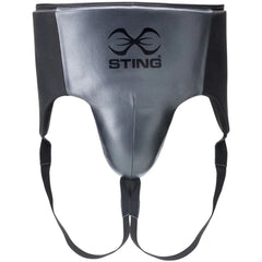 STING Groin & Chest Guards Sting Boxing Pro Leather Abdo Groin Guard - Black/Grey